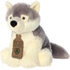 Aurora® Responsibly Made Eco Nation™ Eco Hugs™ Wolf Stuffed Animal – Ideal for Playtime Adventures – Perfect for Birthdays or Just Because – Gray 10.5 Inches