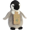 Aurora® Responsibly Made Eco Nation™ Eco Softies™ Baby Emperor Penguin Stuffed Animal – Ideal for Playtime Adventures – Perfect for Birthdays or Just Because – Grey 8 Inches