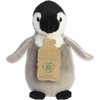 Aurora® Responsibly Made Eco Nation™ Eco Softies™ Baby Emperor Penguin Stuffed Animal – Ideal for Playtime Adventures – Perfect for Birthdays or Just Because – Grey 8 Inches