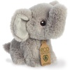 Aurora® Responsibly Made Eco Nation™ Mini Elephant Stuffed Animal – Ideal for Playtime Adventures – Perfect for Birthdays or Just Because – Gray 4.5 Inches