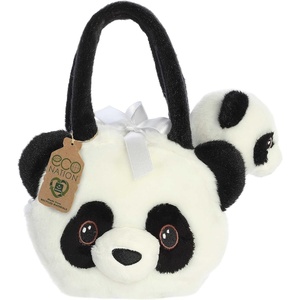 Aurora® Eco-Friendly Eco Nation™ Baby Panda Stuffed Animal – Environmental Consciousness – Recycled Materials – White 6 Inches