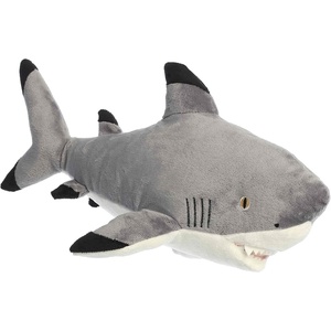 Aurora® Responsibly Made Eco Nation™ Eco Hugs™ Black Tipped Shark Stuffed Animal – Ideal for Playtime Adventures – Perfect for Birthdays or Just Because – Gray 17 Inches