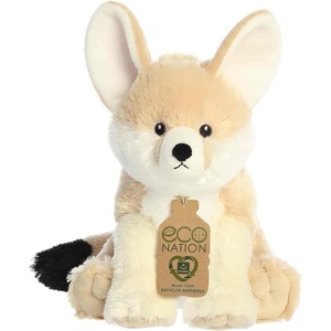 Aurora® Responsibly Made Eco Nation™ Eco Hugs™ Fennec Fox Stuffed Animal – Ideal for Playtime Adventures – Perfect for Birthdays or Just Because – Brown 10 Inches