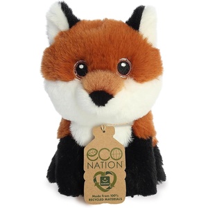 Aurora® Responsibly Made Eco Nation™ Mini Fox Stuffed Animal – Ideal for Playtime Adventures – Perfect for Birthdays or Just Because – Brown 4.5 Inches
