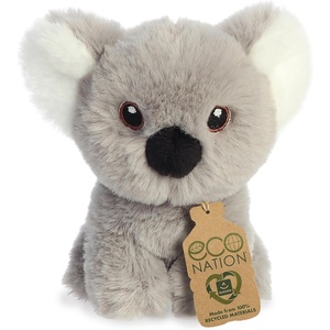 Aurora® Responsibly Made Eco Nation™ Mini Koala Stuffed Animal – Ideal for Playtime Adventures – Perfect for Birthdays or Just Because – Gray 4.5 Inches