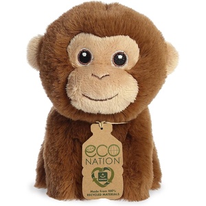 Aurora® Responsibly Made Eco Nation™ Mini Monkey Stuffed Animal – Ideal for Playtime Adventures – Perfect for Birthdays or Just Because – Brown 5 Inches
