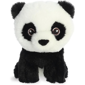 Aurora® Responsibly Made Eco Nation™ Mini Panda Stuffed Animal – Ideal for Playtime Adventures – Perfect for Birthdays or Just Because – Black 5 Inches