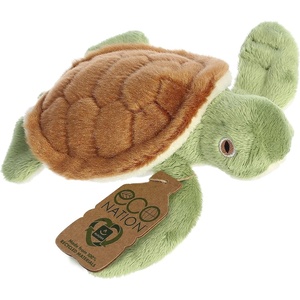 Aurora® Responsibly Made Eco Nation™ Turtle Stuffed Animal – Ideal for Playtime Adventures – Perfect for Birthdays or Just Because – Green 7 Inches
